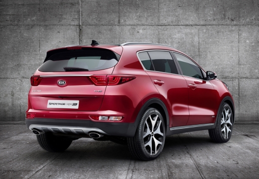 Kia Sportage 1.6 GDI 2WD (seit 2016) Heck + rechts